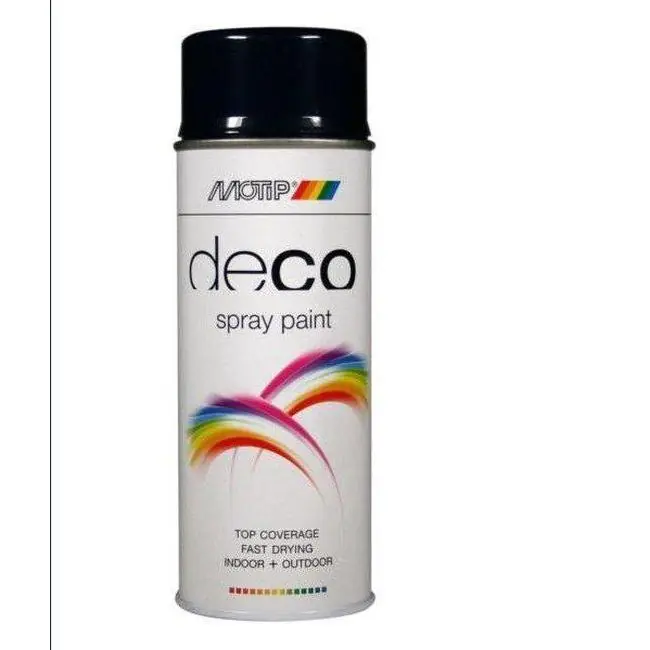 MoTip Deco spuitbus hoogglans RAL5011 staal blauw 400ml