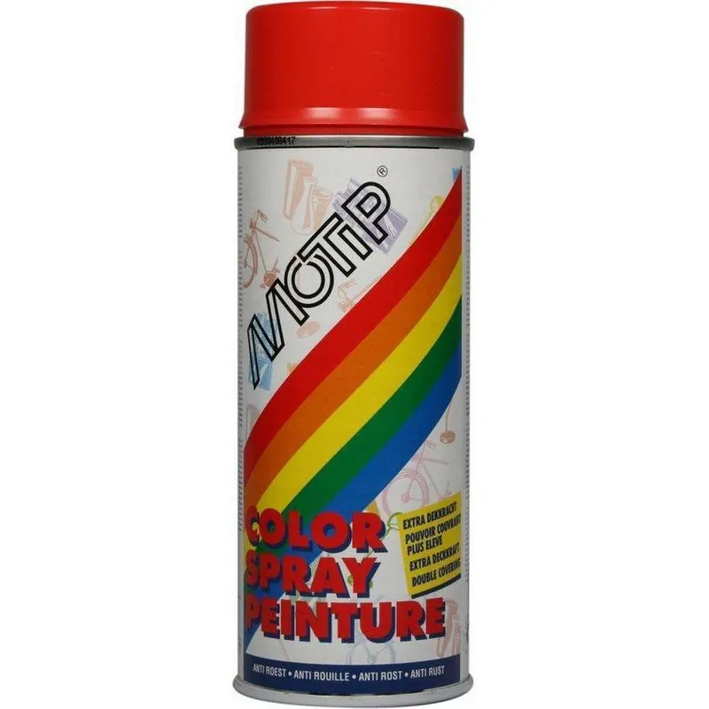 MoTip Deco spuitbus hoogglans RAL2002 bloed oranje 400ml