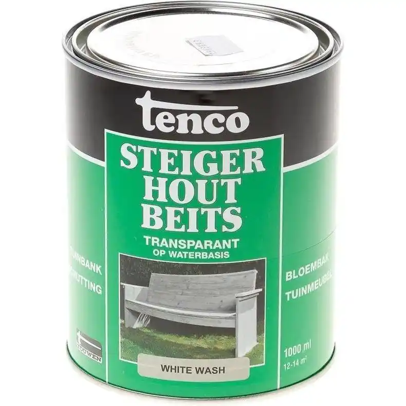 Tenco Steigerhoutbeits white wash 1 liter