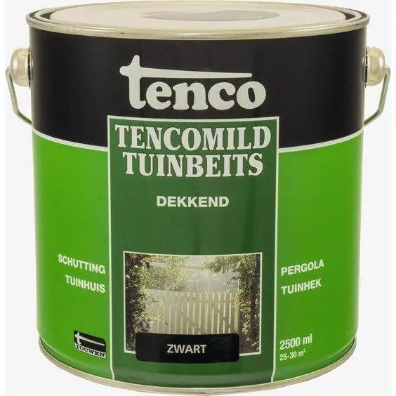 Tenco Mild tuinbeits dekkend 2,5 liter zwart