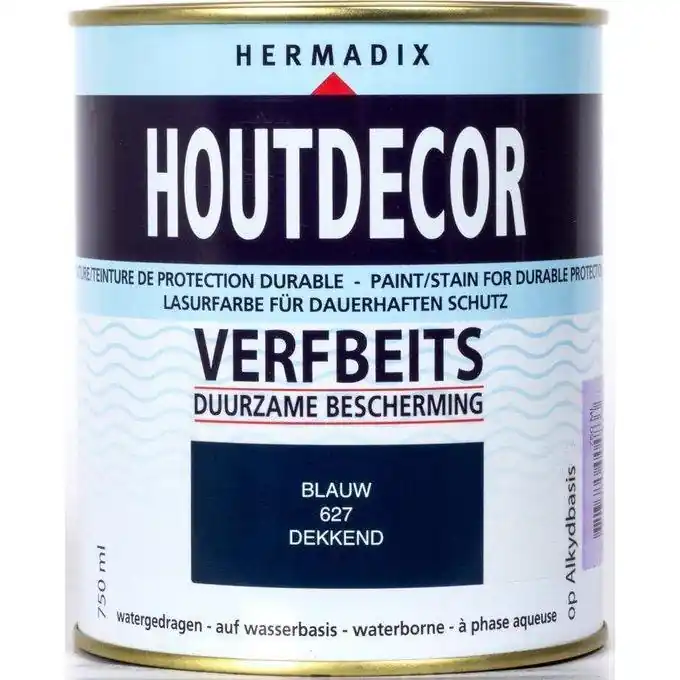 Hermadix houtdecor 627 blauw 750 ml
