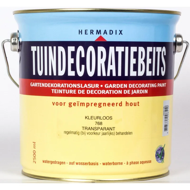 Hermadix tuindecoratiebeits 768 kleurloos 2,5 liter