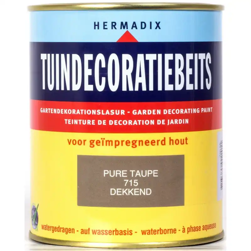Hermadix tuindecoratiebeits 715 pure taupe 750 ml