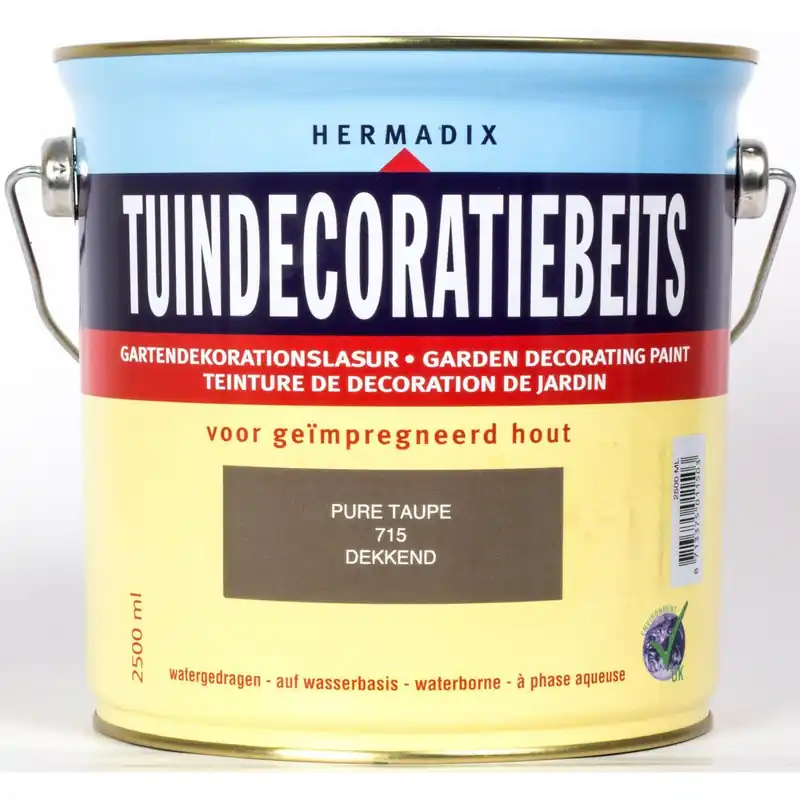 Hermadix tuindecoratiebeits 715 pure taupe 2,5 liter