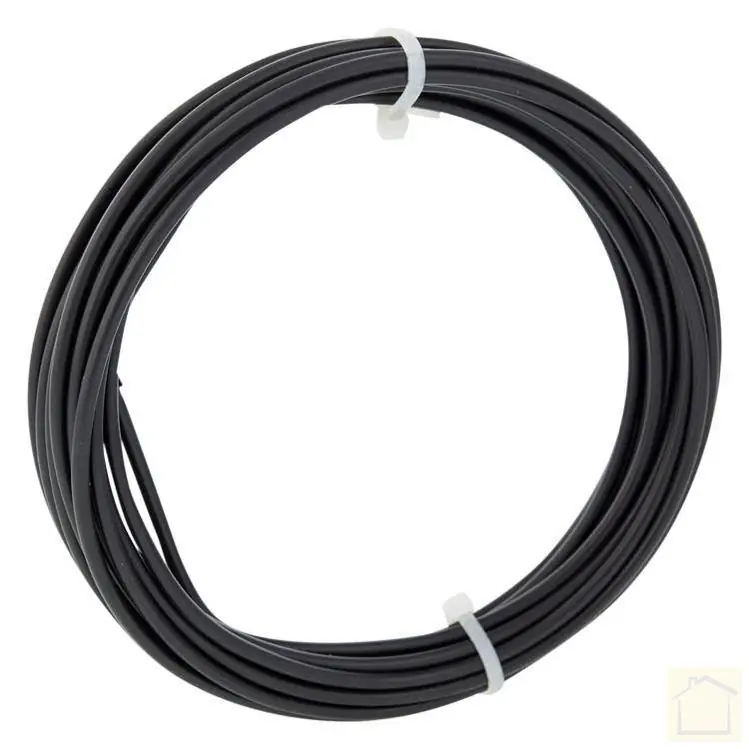 Installatiedraad 1.5 mm² 5 meter zwart
