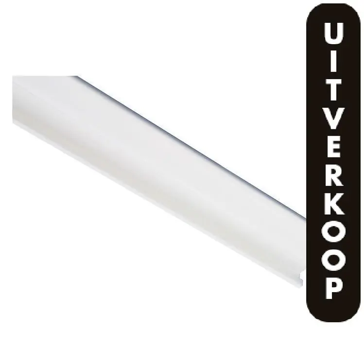 Leidinglijst zelfklevend 12 x 7 mm, 2 m wit