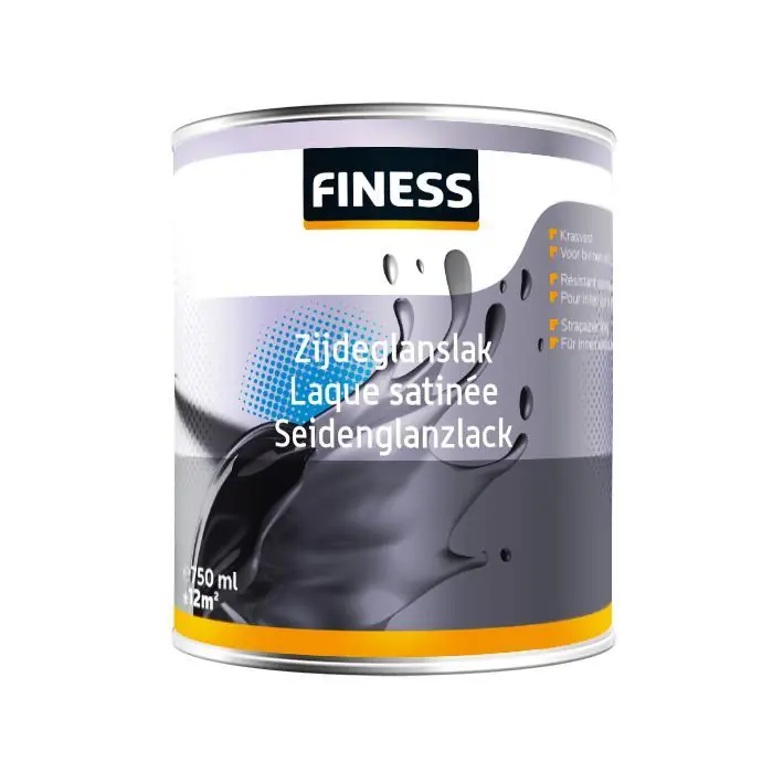 Finess zijdeglanslak binnen/buiten wit 1l