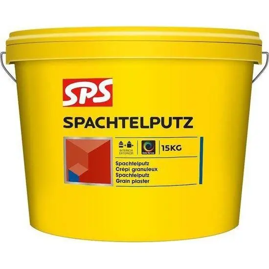 SPS spachtelputz binnen/buiten 1,5mm wit 15kg
