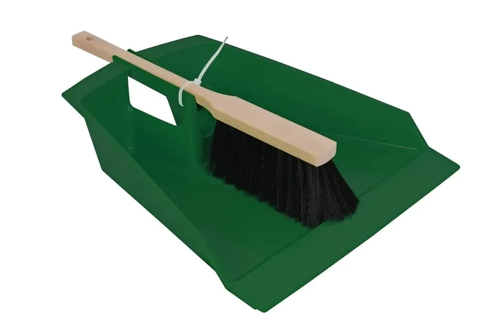 Talen Tools stoffer en blik donkergroen