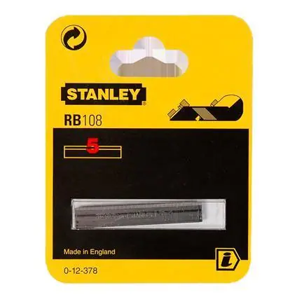 Stanley schaafmesje recht 50mm - 5 stuks/kaart