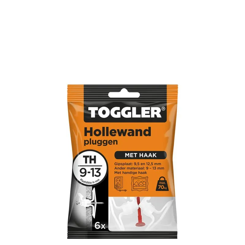 Toggler hollewand plug TH (met haak) (6 st.)