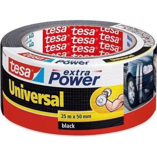 Tesa Extra Power Universal 50 mm x 25 meter zwart
