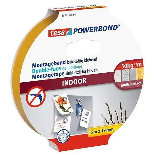 Tesa montagetape indoor 19 mm x 5 meter