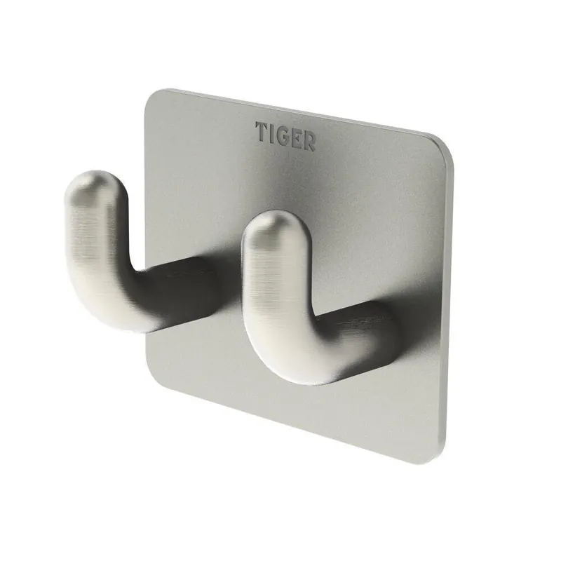 Tiger haak Pinky Double RVS geborsteld