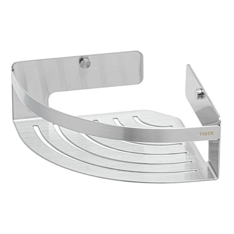 Tiger Caddy douchemand hoek 18,4cm RVS geborsteld