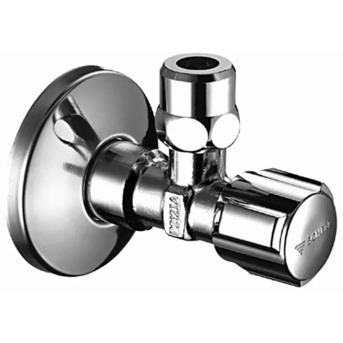 Schell hoekstopkraan Comfort 1/2" met rozet chroom
