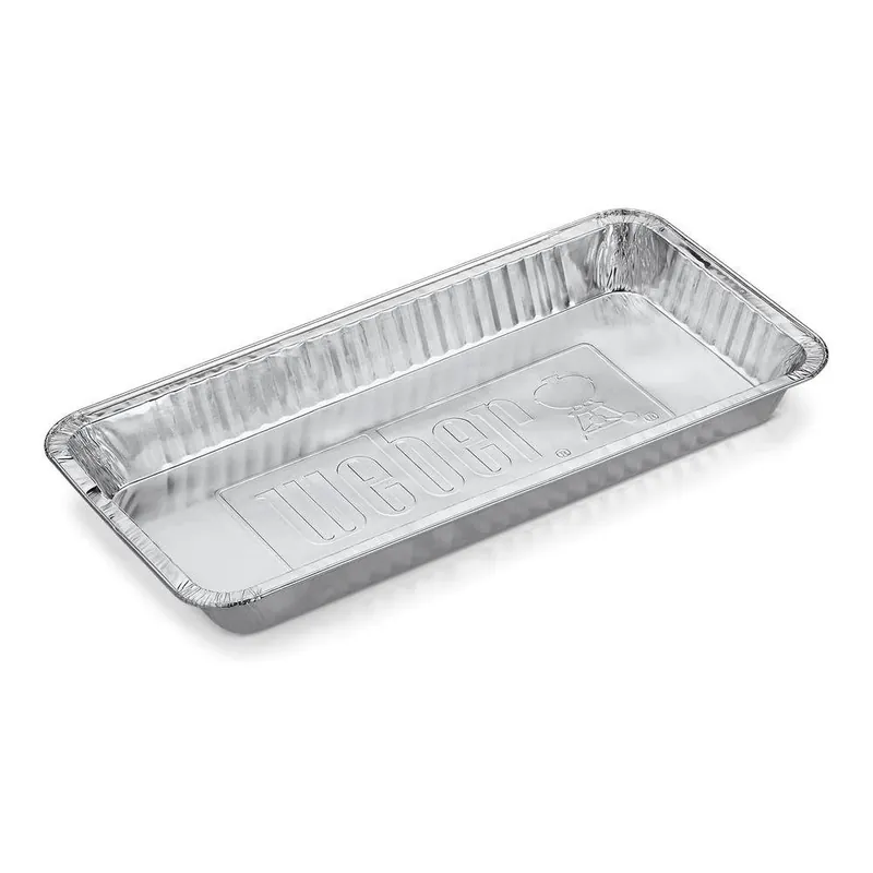 Weber aluminium lekbakjes XL (5 stuks)