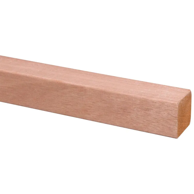 Schaaflat hardhout 44x44mm 240cm