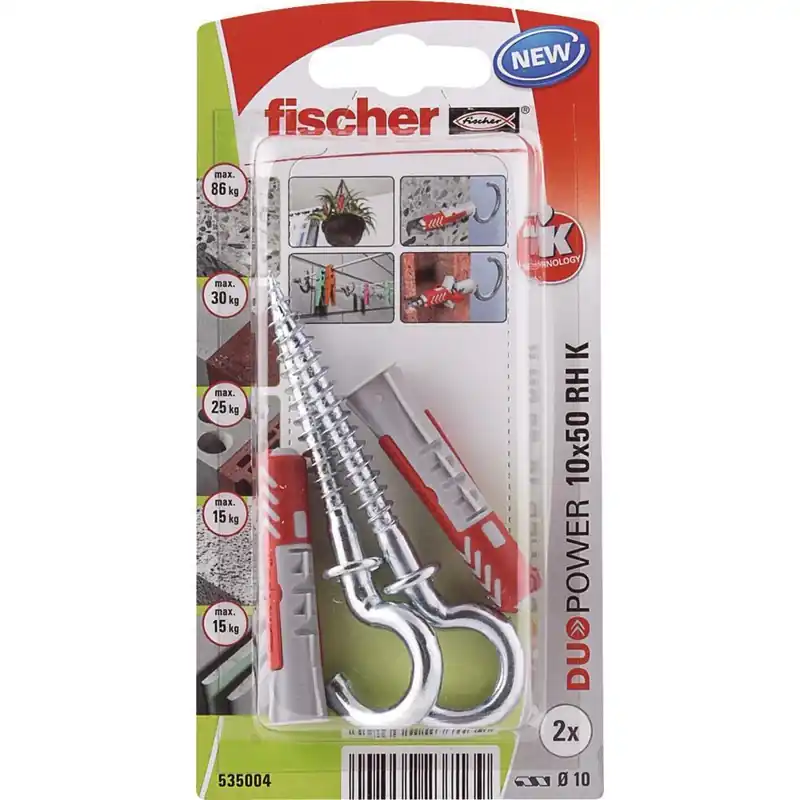 Fischer DUOPOWER 10x50 met ronde haak