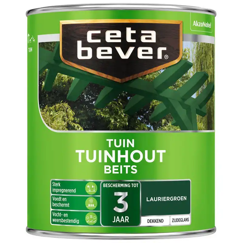 Ceta Bever tuinhoutbeits 625 lauriergroen 750 ml.
