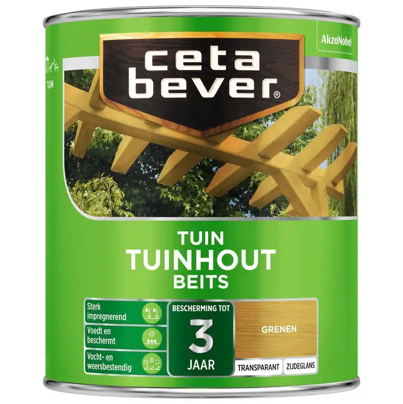 Ceta Bever tuinhoutbeits transparant 077 grenen 750 ml.