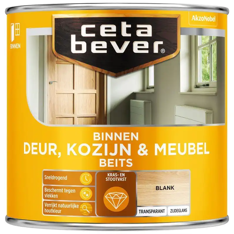Ceta Bever Deur & Kozijn binnenbeits transparant 0103 blank 250 ml.