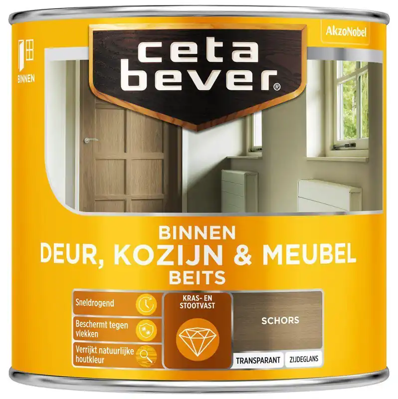 Ceta Bever Deur & Kozijn binnenbeits transparant 0111 schors 250 ml.