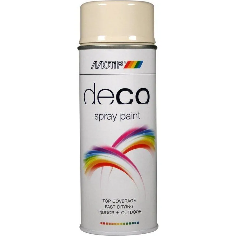 MoTip Deco hoogglans RAL1013 parelwit 400ml