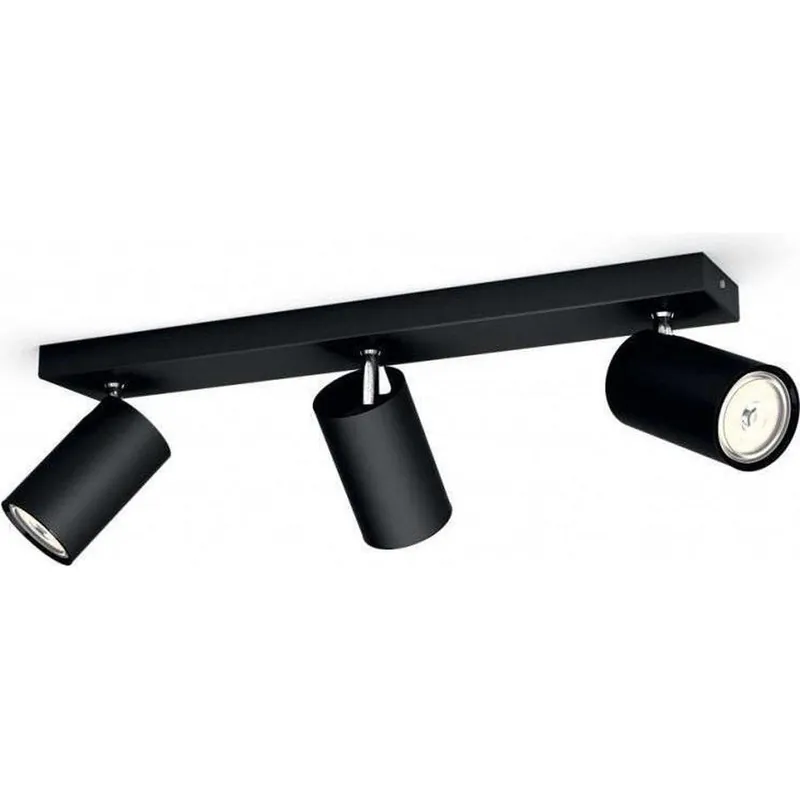 Opbouwspot Philips Kosipo zwart 3xnw 230V
