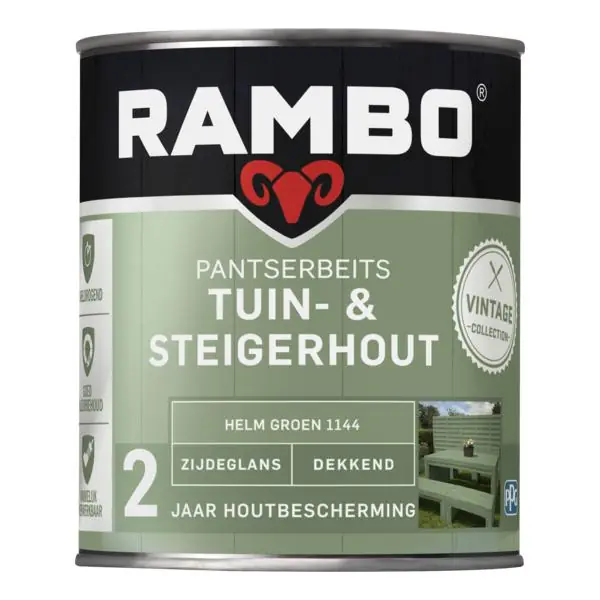 Rambo pantserbeits tuin&steigerhout zg dekkend h.groen 1144 750 ml.