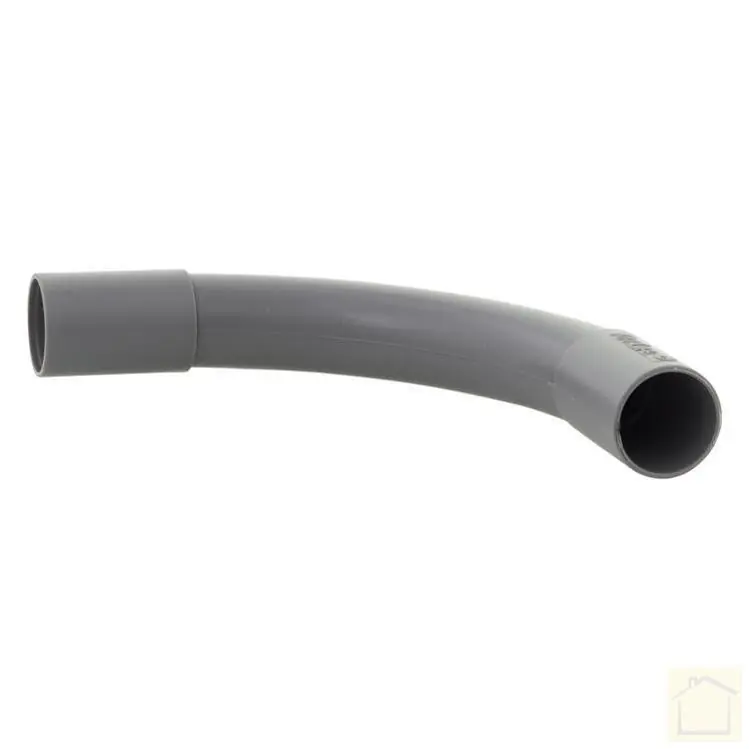 Bocht slagvast 3/4 grijs (3 stuks)