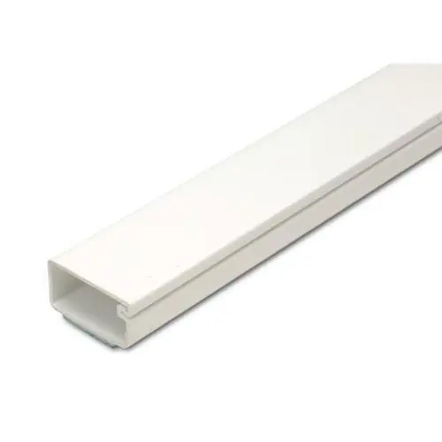 Dekselkanaal 20x10mm wit met tape 2 meter