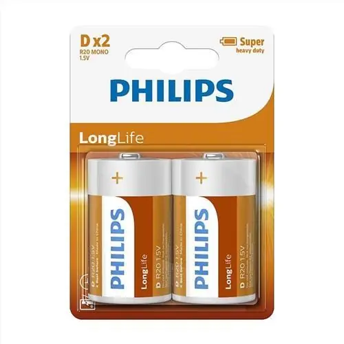 Philips Longlife Zinc D R20 (2 stuks)