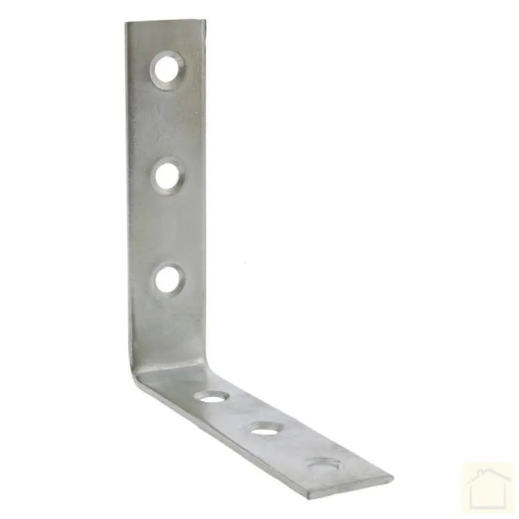 Stoelhoek met verzonken schroefgaten, verzinkt 85 mm (4 stuks)