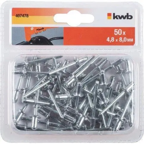 KWB POPNAGELS 4,8 8,0 MM 50 ST.