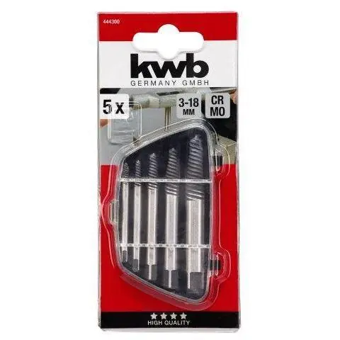 KWB SCHROEVENUITDRAAISET 5-DEL.