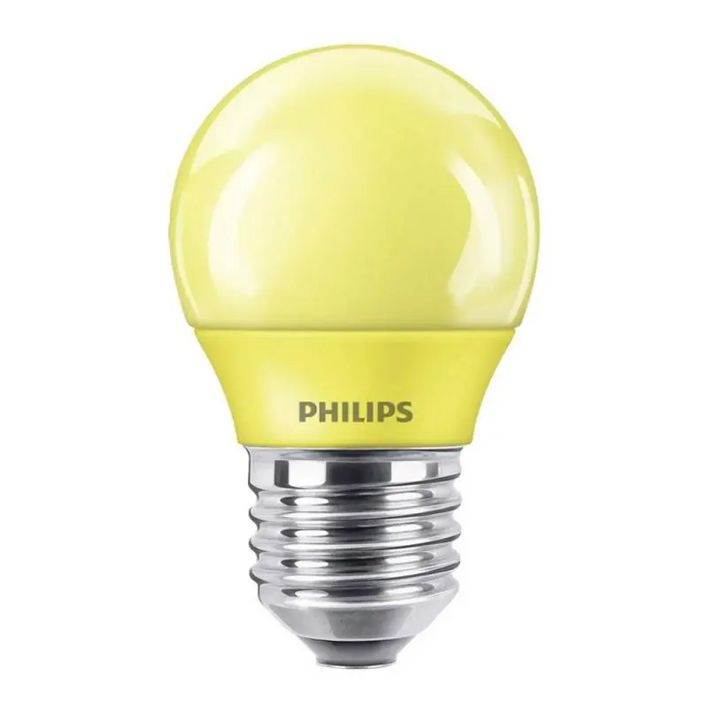Philips LED kogellamp E27 3,1W geel