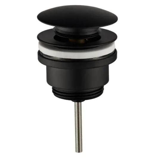 Caral clickwaste afvoerplug 5/4" mat zwart