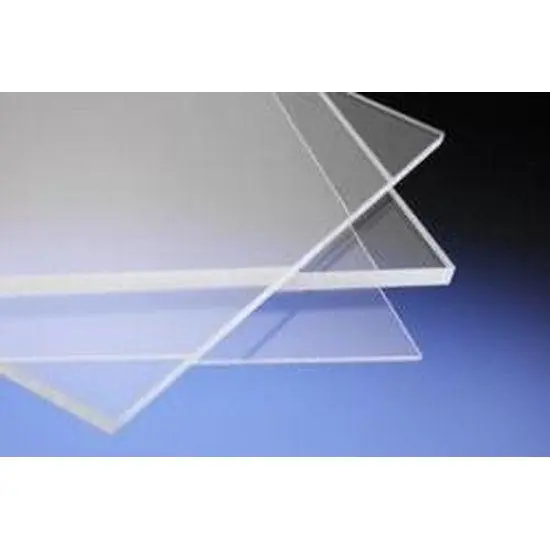 Kunststofglas glashelder 5 mm. 75x100 cm.