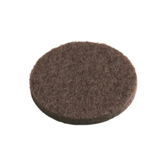 Viltglijder zelfklevend 17 mm bruin