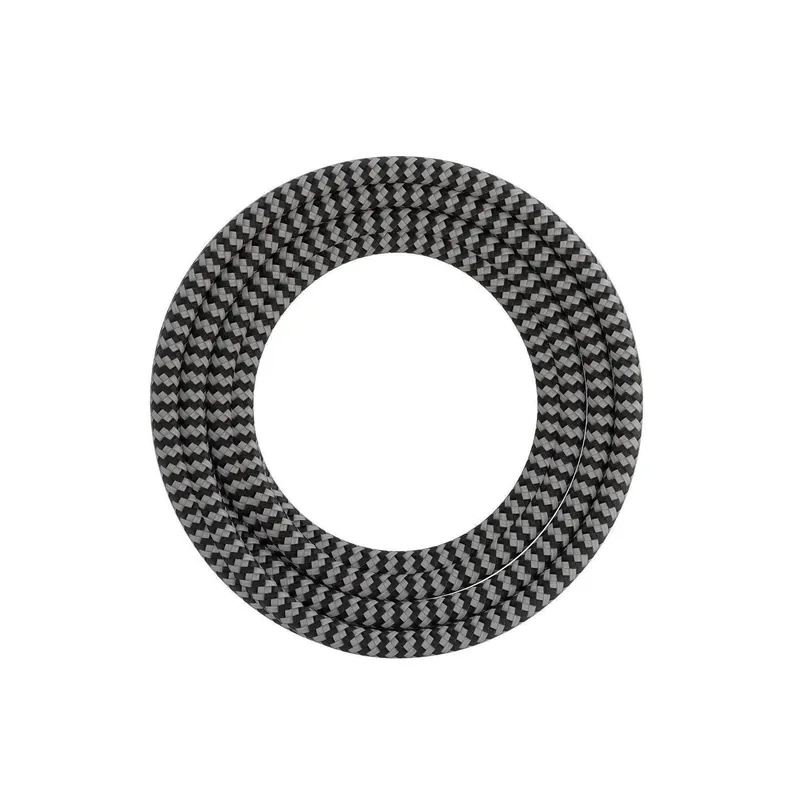 CALEX textiel omwikkelde kabel 2x0,75qmm 1,5 mtr. black/white, max.250V-60W