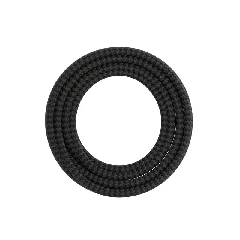 CALEX textiel omwikkelde kabel 2x0,75qmm 3 mtr. black/grey, max.250V-60W