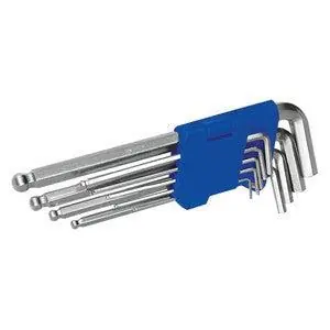 Tooltech stiftsleutelset zeskantkop met kogelkop 1,5 - 10mm - 9-delig