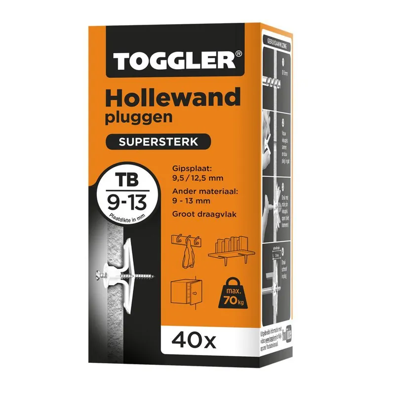 Toggler hollewand plug TB (40 st.)
