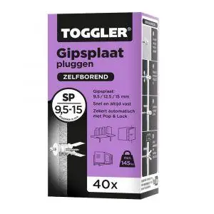 Toggler gipsplaat plug SP (40 st.)