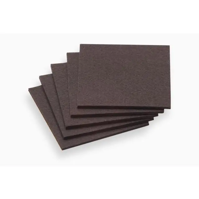 Viltglijder zelfklevend 100x100 bruin 5 stuks