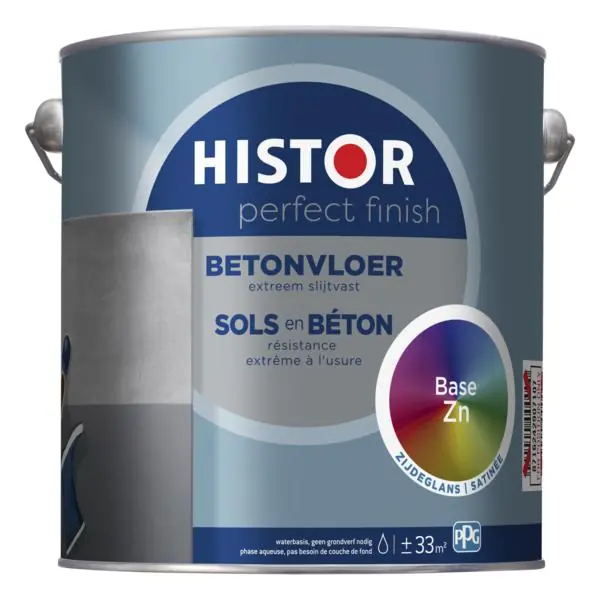 Histor Perfect Finish betonvloer zijdeglans basis Zn 2,31l