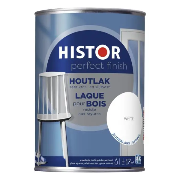Histor Perfect Finish Houtlak White Zijdeglans 1,25 liter