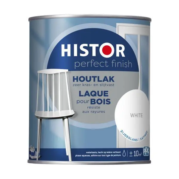 Histor Perfect Finish Houtlak White Zijdeglans 750 ml.