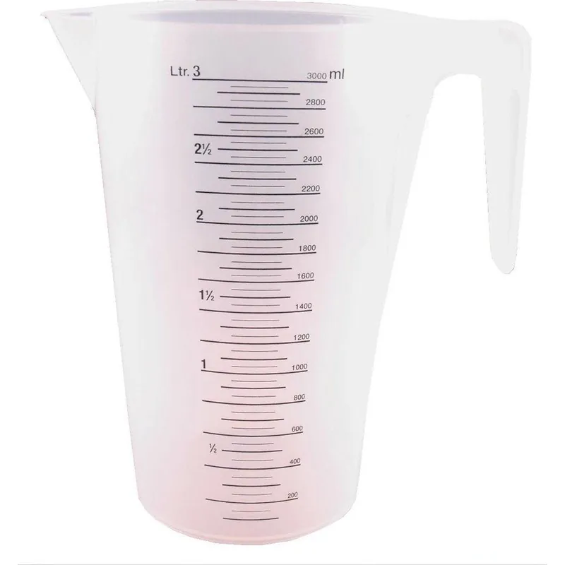 Maatbeker kunststof 1 ltr.